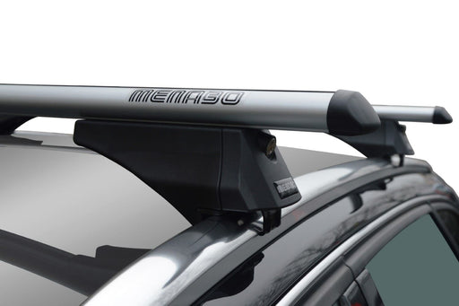 Menabo Tiger Silver Roof Bars fits Land Rover Discovery 2017-2024 SUV 5D w Raised Rails - Menabo - My Roof Bars