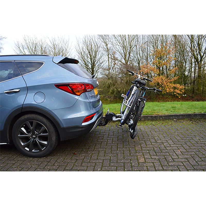 Maypole Towball Mounted Car Rear Tow Bar Cycle Holder 2 Bike Carriers w Electrics