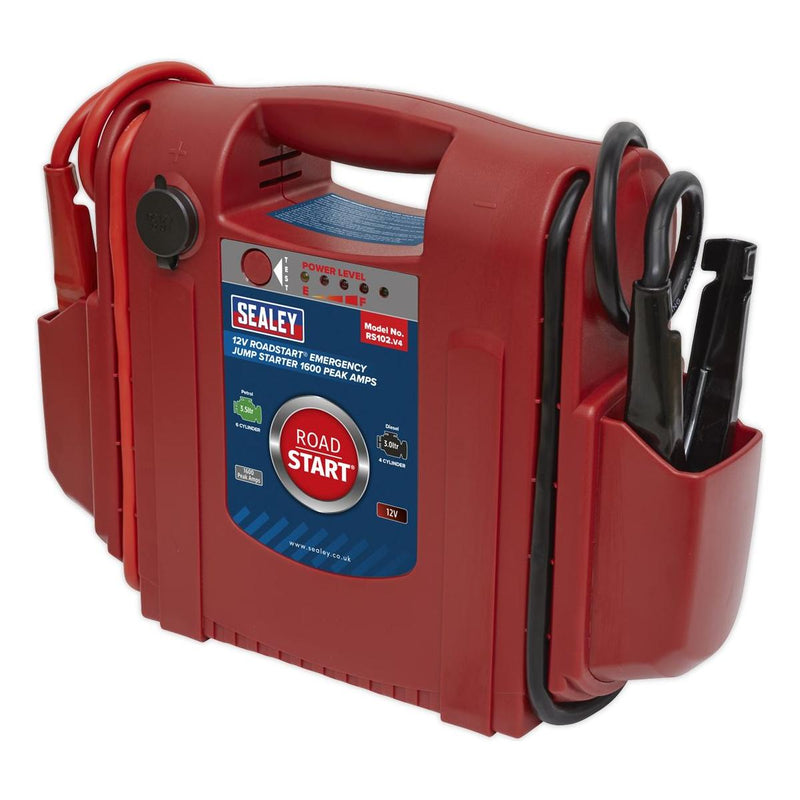 Sealey RoadStartï Emergency Jump Starter 12V 1600 Peak Amps RS102 - Sealey - My Roof Bars
