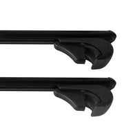 Roof Bars Rack Aluminium Black fits Chrysler Aspen 2007- For Raised Rails - Omtec - My Roof Bars