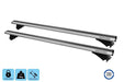 Menabo Leopard Silver Roof Bars fits BMW X6 F16 2015-2018 SUV 5D w Flush Rails - Menabo - My Roof Bars