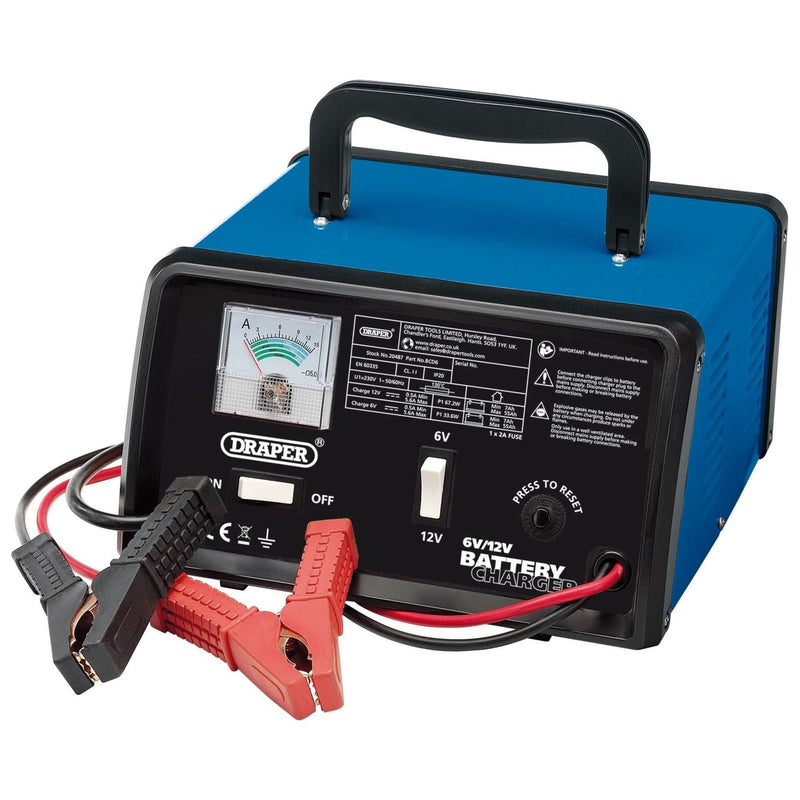 Draper 6/12V Battery Charger, 5.6A 20487 - Draper - My Roof Bars