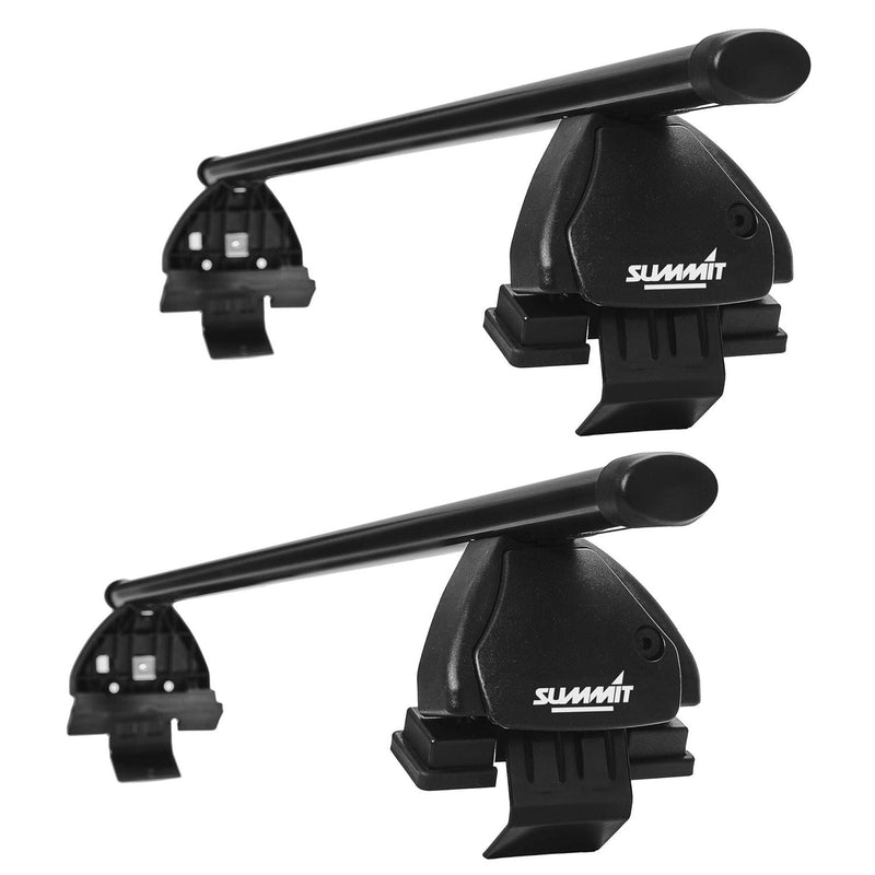 Summit SUP-032  Premium Multi Fit Roof Bars, Black Steel, Set of 2