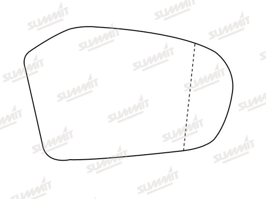 Summit Stick-On Aspheric Mirror Glass fits Mercedes A B Class 05 on RHS - Summit - My Roof Bars