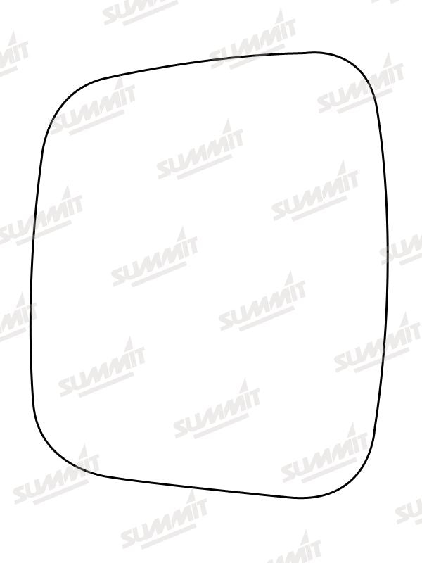 Summit Stick-On Commercial Mirror Glass fits Citroen Nemo, Fiat Fiorino LHS - Summit - My Roof Bars