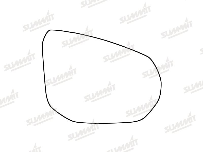 Summit Stick-On Aspheric Mirror Glass fits Audi Q2 16 on RHS - Summit - My Roof Bars