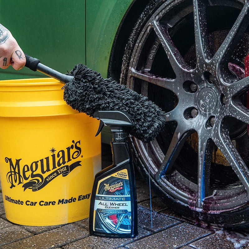 2x Meguiar's X1901EU Supreme Wheel Brush Large