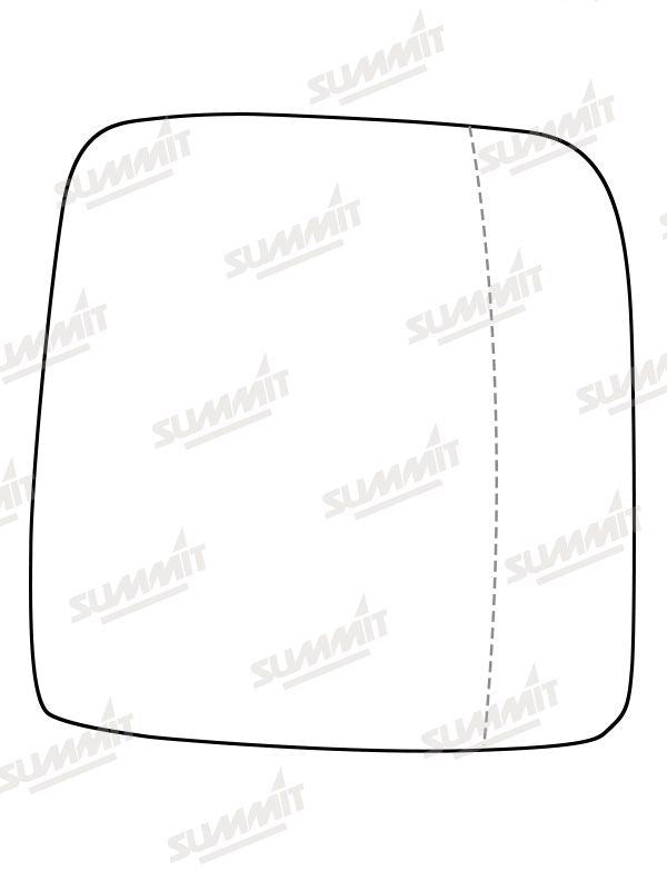 Summit Heated Base Plate With Commercial Mirror Glass fits & Integrated Lower Blind Spot Vauxhall Vivaro 14 on RHS - Summit - My Roof Bars