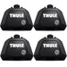 Thule Evo Foot Pack Open Raised Rails 710410 - 4 Pack - Thule - My Roof Bars