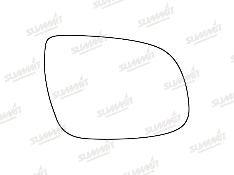 Summit Stick-On Standard Mirror Glass fits Kia Ceed 16 on RHS - Summit - My Roof Bars