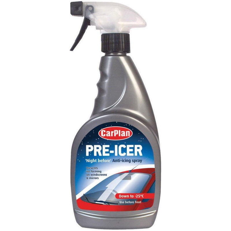 2x CarPlan Pre-Icer Night before De-Icer Anti-Icing Spray 500ml Trigger Spray -25c - CarPlan - My Roof Bars