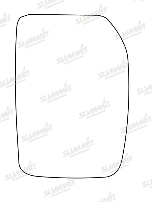 Summit Stick-On Commercial Mirror Glass fits Ford Transit Mk6 RHS - Summit - My Roof Bars