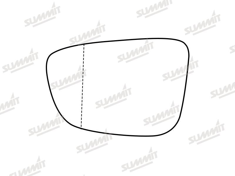 Summit Stick-On Aspheric Mirror Glass fits BMW 5 Series 17 on LHS - Summit - My Roof Bars