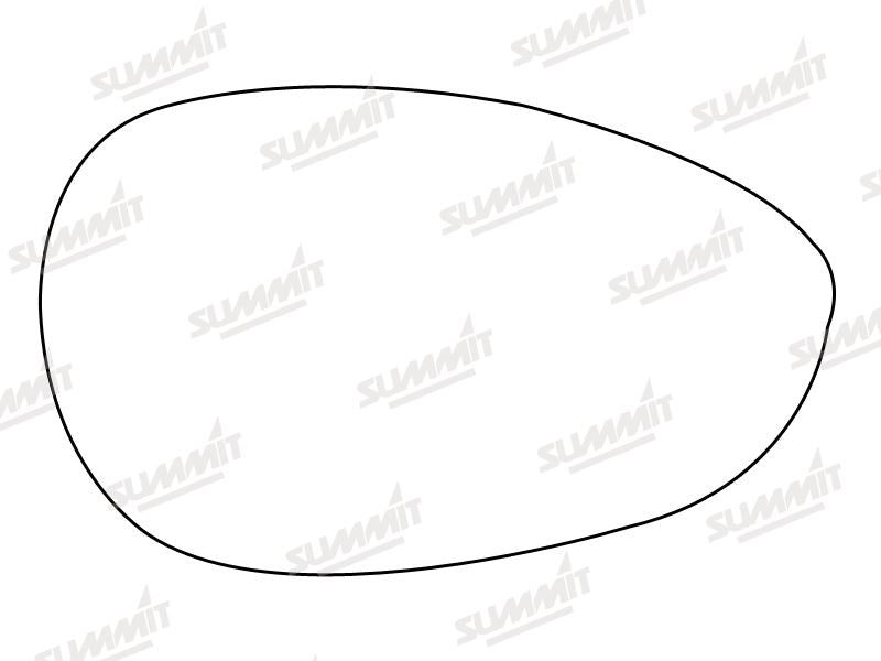 Summit Non-Heated Base Plate With Standard Mirror Glass fits Fiat 500 Punto 05 on RHS - Summit - My Roof Bars