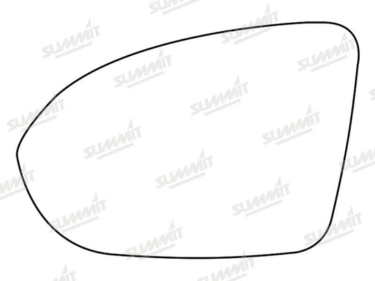 Summit Stick-On Standard Mirror Glass fits Vauxhall Astra K 16 to 17 LHS - Summit - My Roof Bars
