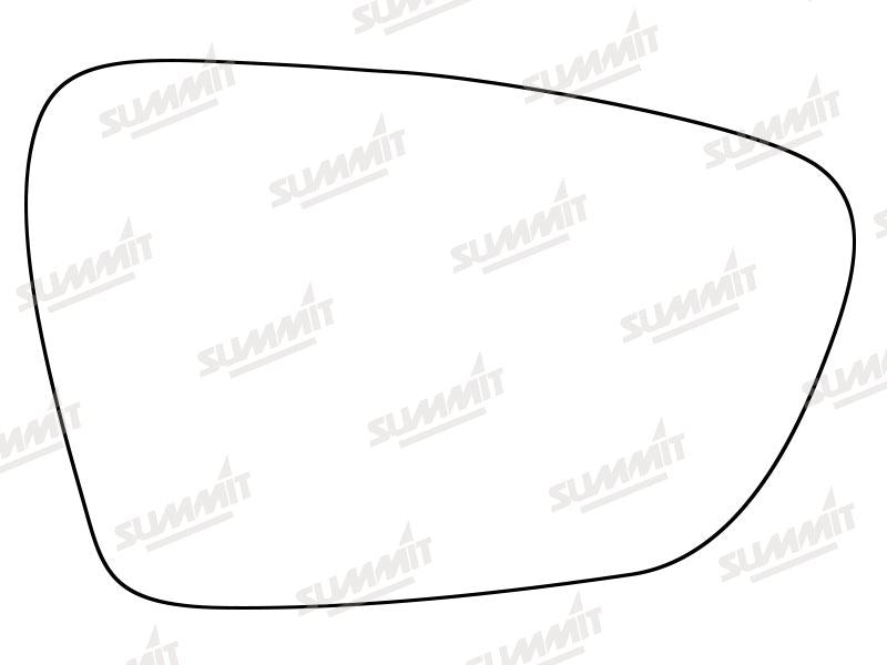 Summit Stick-On Standard Mirror Glass fits Kia Ceed 12-16 on RHS - Summit - My Roof Bars