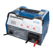Silverline Automatic Battery Starter Charger 12A 6/12V 8-180Ah Capacity - Silverline - My Roof Bars