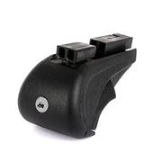 Roof Bars Rack Aluminium Black fits Renault Kangoo 2008-2021 For Raised Rails - Omtec - My Roof Bars