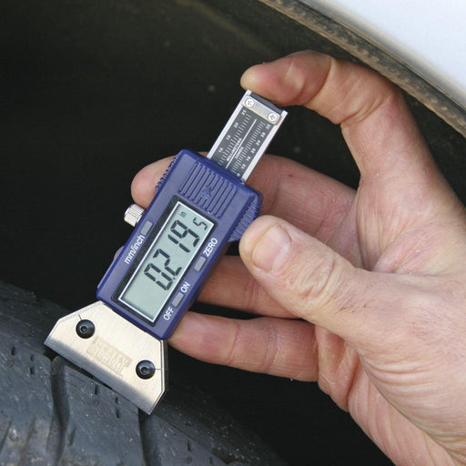 Sealey Digital Tyre Tread Depth Gauge VS0560 - Sealey - My Roof Bars