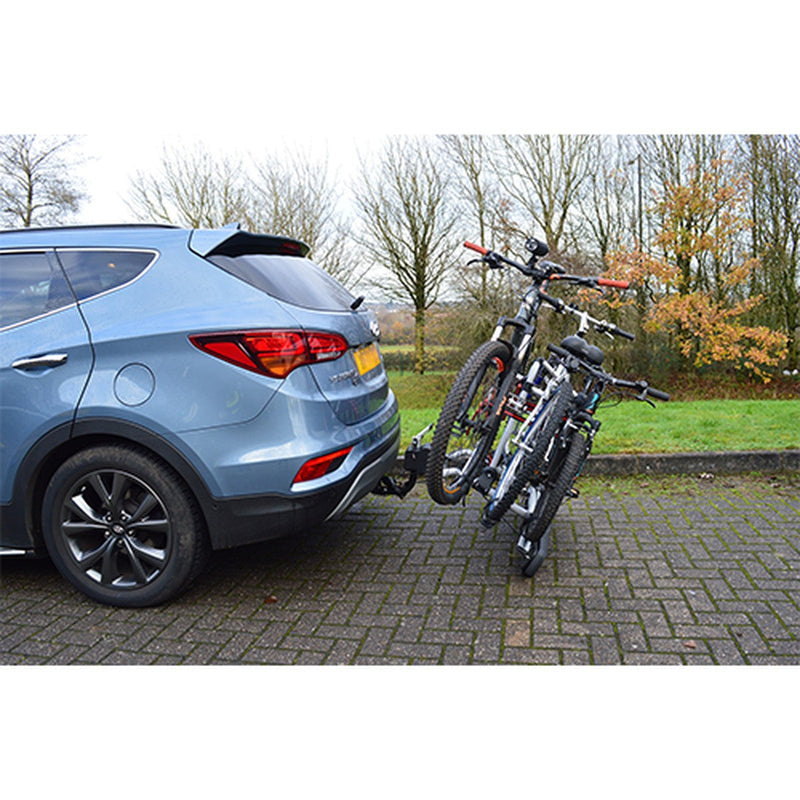 Maypole Towball Mounted Car Rear Tow Bar Cycle Holder 3 Bike Carriers 45kg Load