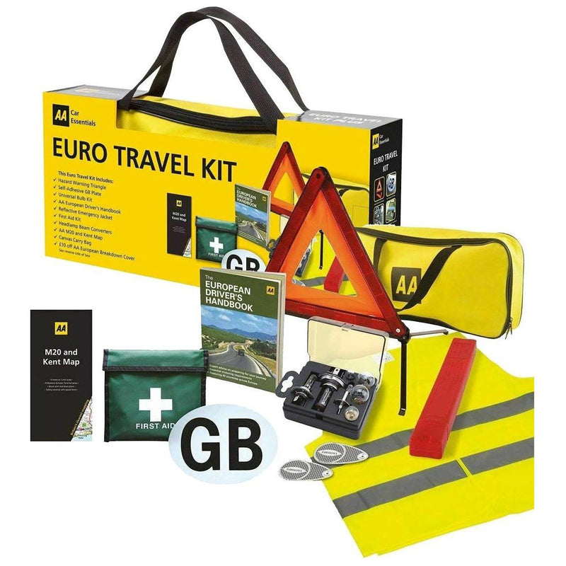 AA Euro Travel Kit Pack European Driving Legal Requirements France Spain Germany - AA - My Roof Bars