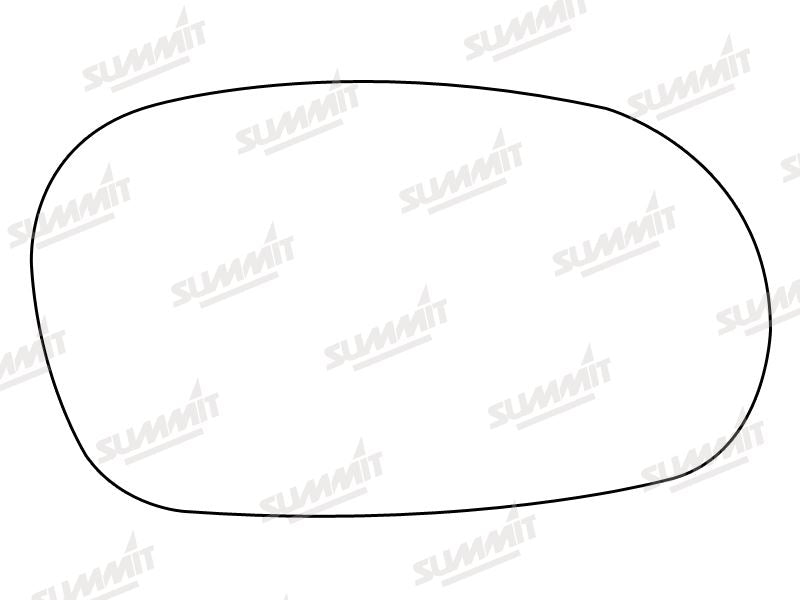 Summit Stick-On Standard Mirror Glass fits Daewoo Lanos RHS - Summit - My Roof Bars