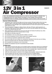 Streetwize Tyre Inflator - 12V - Compressor With Gauge & Light - 0-260 PSI - Streetwize - My Roof Bars