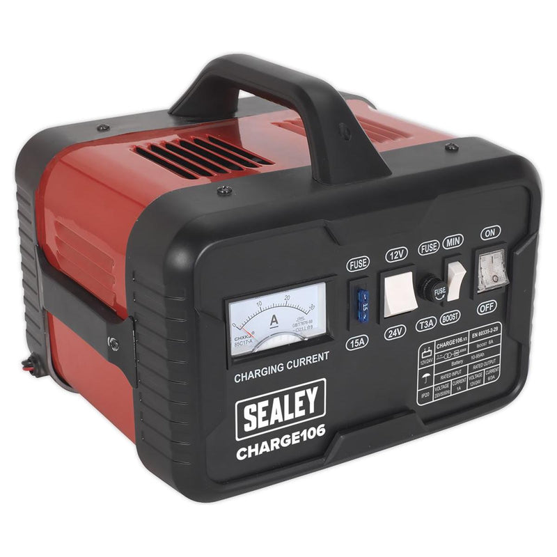 Sealey Battery Charger 8A 12/24V 230V CHARGE106 - Sealey - My Roof Bars