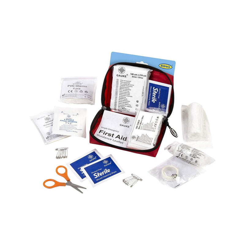 Ring RCT12 Mini First Aid Kit - Bandages Plasters Compress Dressings Gloves Wipe - Ring Automotive - My Roof Bars