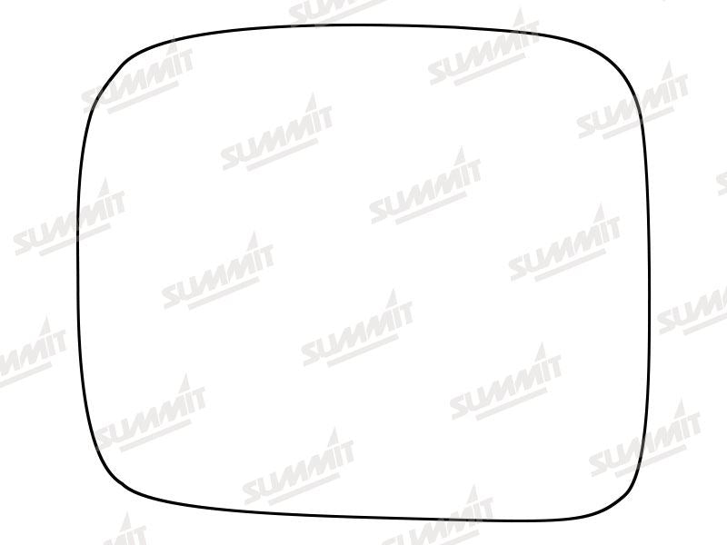 Summit Stick-On Standard Mirror Glass fits Isuzu Trooper 92 to 05 LHS - Summit - My Roof Bars