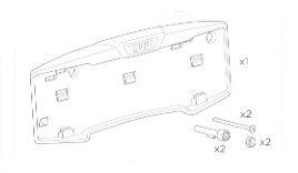 Thule Number Plate Holder Kit Replacement Part 1500054999