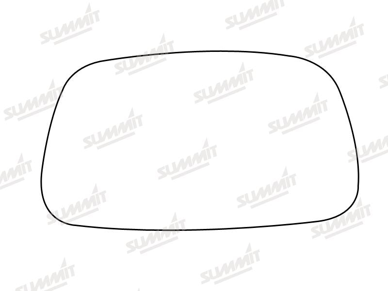 Summit Stick-On Standard Mirror Glass fits Volvo 440, 460 480 91 on RHS - Summit - My Roof Bars