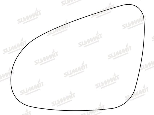 Summit Stick-On Standard Mirror Glass fits Toyota Avensis 15 on LHS - Summit - My Roof Bars