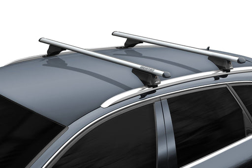 Menabo Tiger Silver Roof Bars fits Land Rover Discovery 2017-2024 SUV 5D w Raised Rails - Menabo - My Roof Bars
