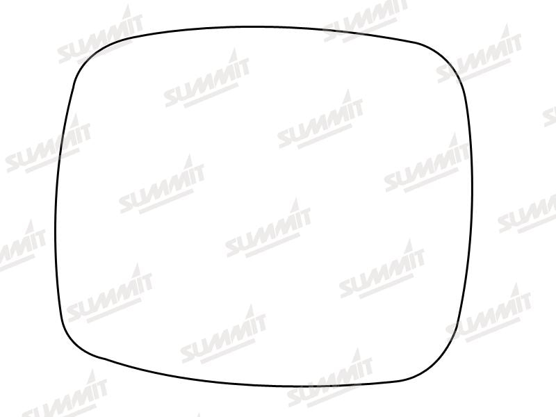 Summit Stick-On Commercial Mirror Glass fits Vauxhall Combo to 01 LHS RHS - Summit - My Roof Bars
