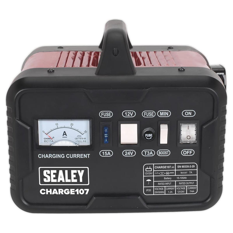 Sealey Battery Charger 11A 12/24V 230V CHARGE107 - Sealey - My Roof Bars