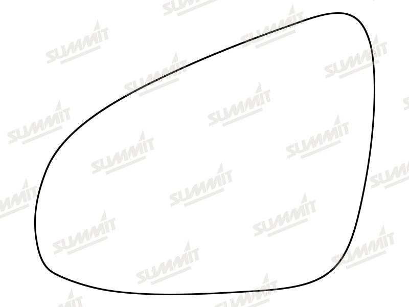 Summit Heated Base Plate With Standard Mirror Glass fits Toyota Aygo 14 on LHS - Summit - My Roof Bars