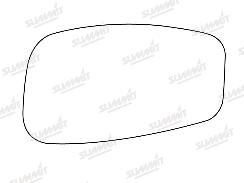 Summit Stick-On Standard Mirror Glass fits Fiat Stilo RHS - Summit - My Roof Bars