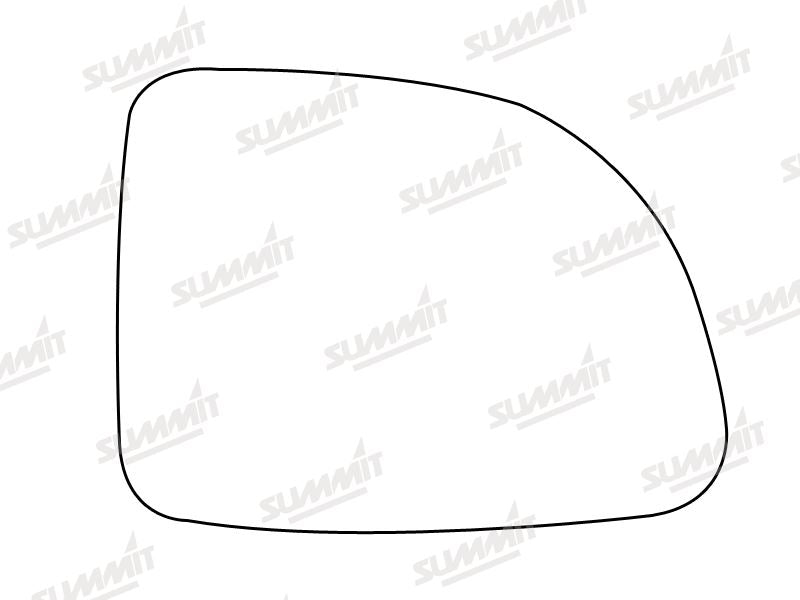 Summit Stick-On Standard Mirror Glass fits Renault Clio RHS - Summit - My Roof Bars