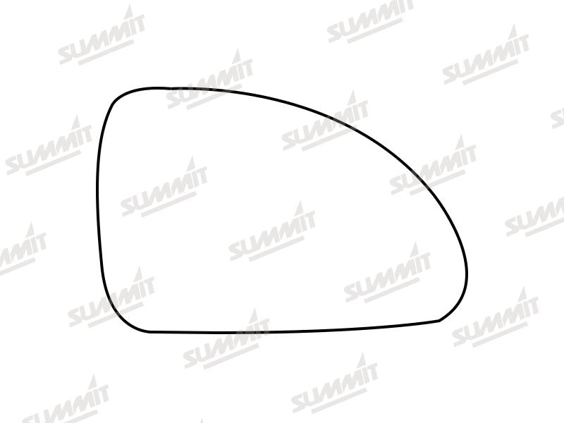Summit Stick-On Standard Mirror Glass fits Kia Ceed 06 to 12 RHS - Summit - My Roof Bars