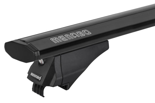 Menabo Leopard Black Roof Bars fits Peugeot 508 2011-2024 Estate 5D w Flush Rails - Menabo - My Roof Bars