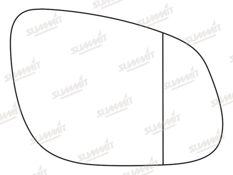 Summit Stick-On Aspheric Mirror Glass fits Kia Rio RHS - Summit - My Roof Bars