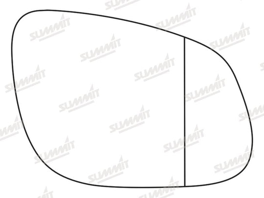 Summit Stick-On Aspheric Mirror Glass fits Kia Rio RHS - Summit - My Roof Bars