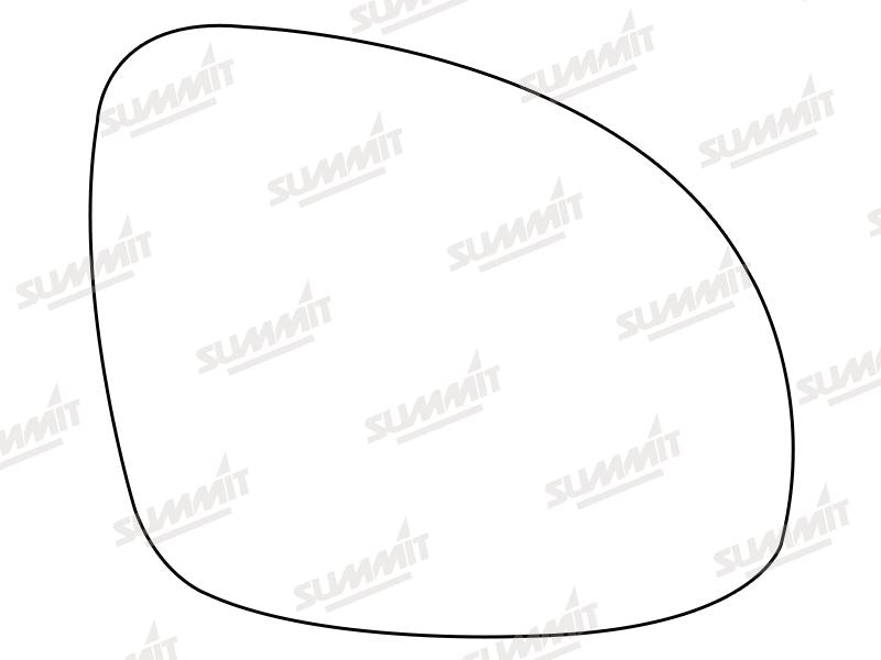 Summit Heated Base Plate With Standard Mirror Glass fits VW Tiguan/Sharan RHS - Summit - My Roof Bars