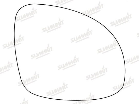 Summit Heated Base Plate With Standard Mirror Glass fits VW Tiguan/Sharan RHS - Summit - My Roof Bars