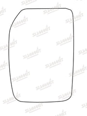 Summit Non-Heated Base Plate With Commercial Mirror Glass fits Ford Transit Mk 6 LHS - Summit - My Roof Bars