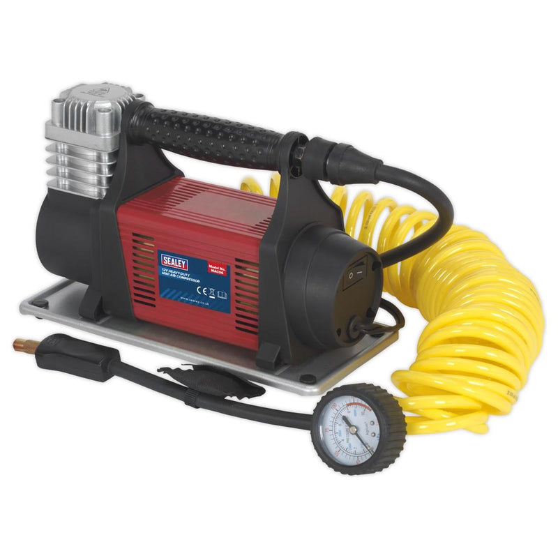 Sealey Tyre Inflator/Mini Air Compressor 12V Heavy-Duty MAC06 - Sealey - My Roof Bars