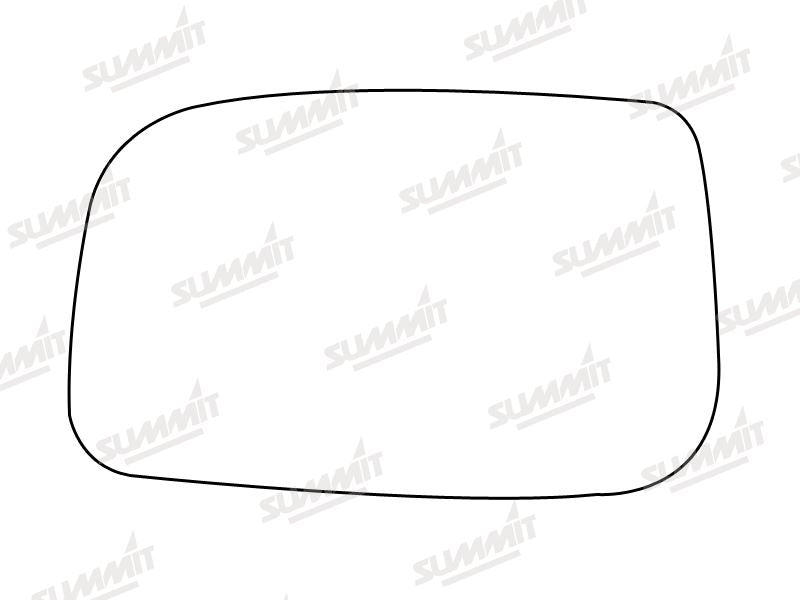 Summit Stick-On Anti Dazzle Mirror Glass fits Toyota Avensis 02 on LHS - Summit - My Roof Bars