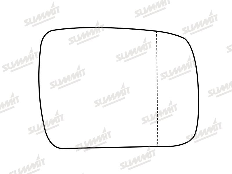 Summit Stick-On Standard Mirror Glass fits Land Rover Discovery 09 to 13 RHS - Summit - My Roof Bars