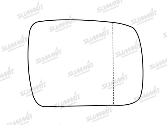 Summit Stick-On Standard Mirror Glass fits Land Rover Discovery 09 to 13 RHS - Summit - My Roof Bars